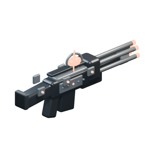 Fivefold Rotary cannon