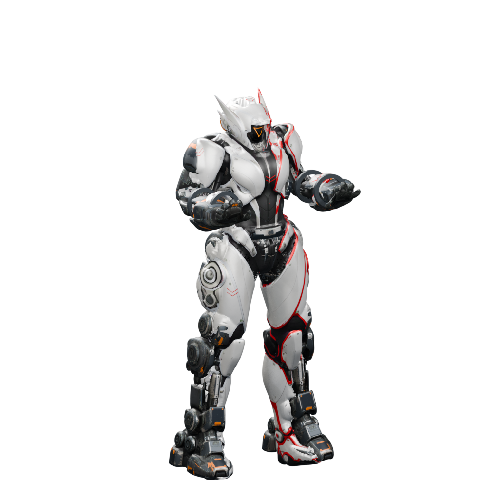 Complete Nova Ltd MK2 armor fitted to the same mech