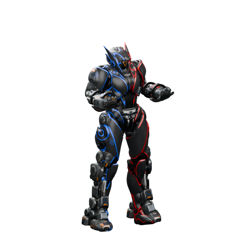 Complete Nova Ltd MK3 armor fitted to the same mech